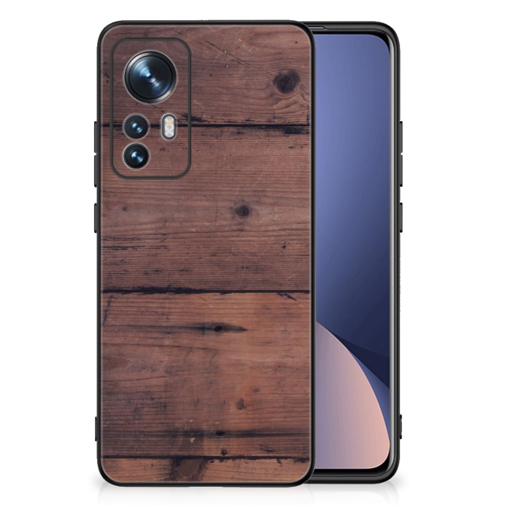 Xiaomi 12 | 12X Houten Print Telefoonhoesje Old Wood