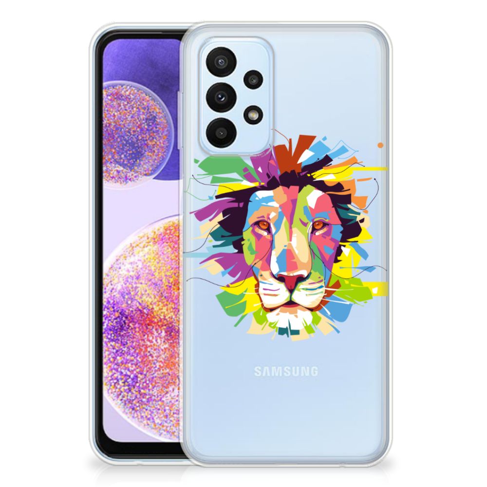 Samsung Galaxy A23 Telefoonhoesje met Naam Lion Color B2C Telecom