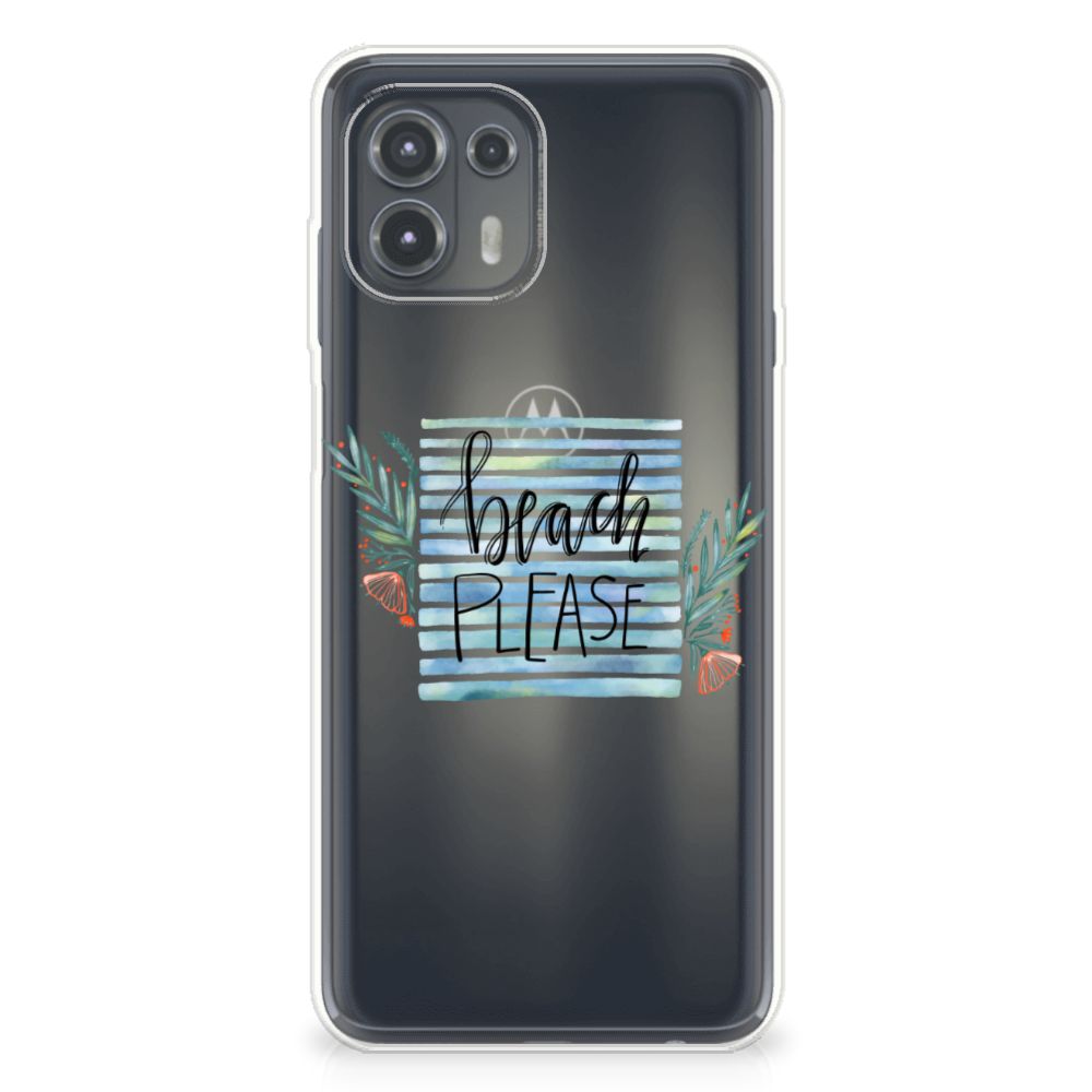 Motorola Edge 20 Lite Telefoonhoesje met Naam Boho Beach B2C Telecom
