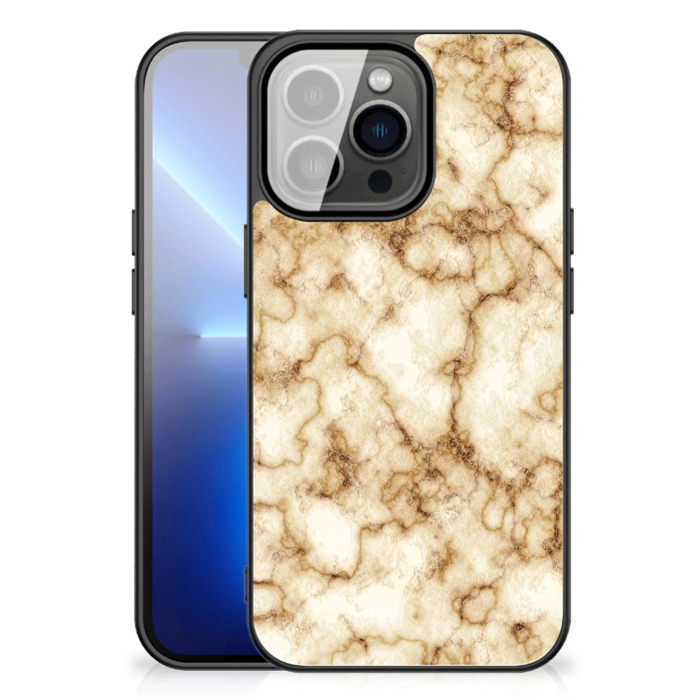 iPhone 13 Pro Max Marmeren Print Telefoonhoesje Marmer Goud B2C Telecom