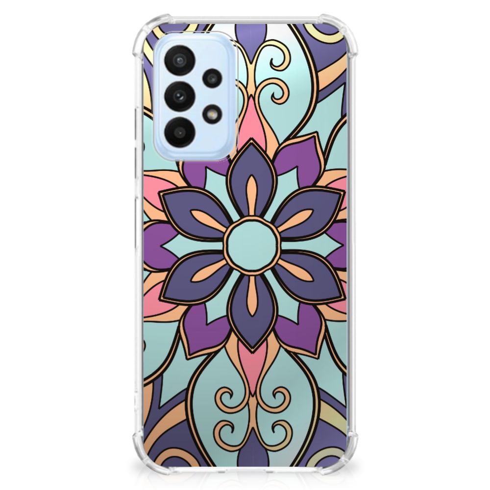 Samsung Galaxy A23 Case Purple Flower - B2C Telecom
