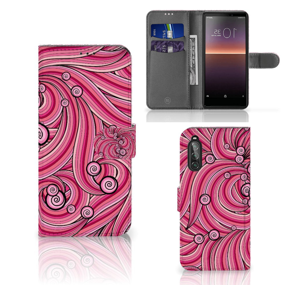 Sony Xperia 10 II Hoesje Swirl Pink