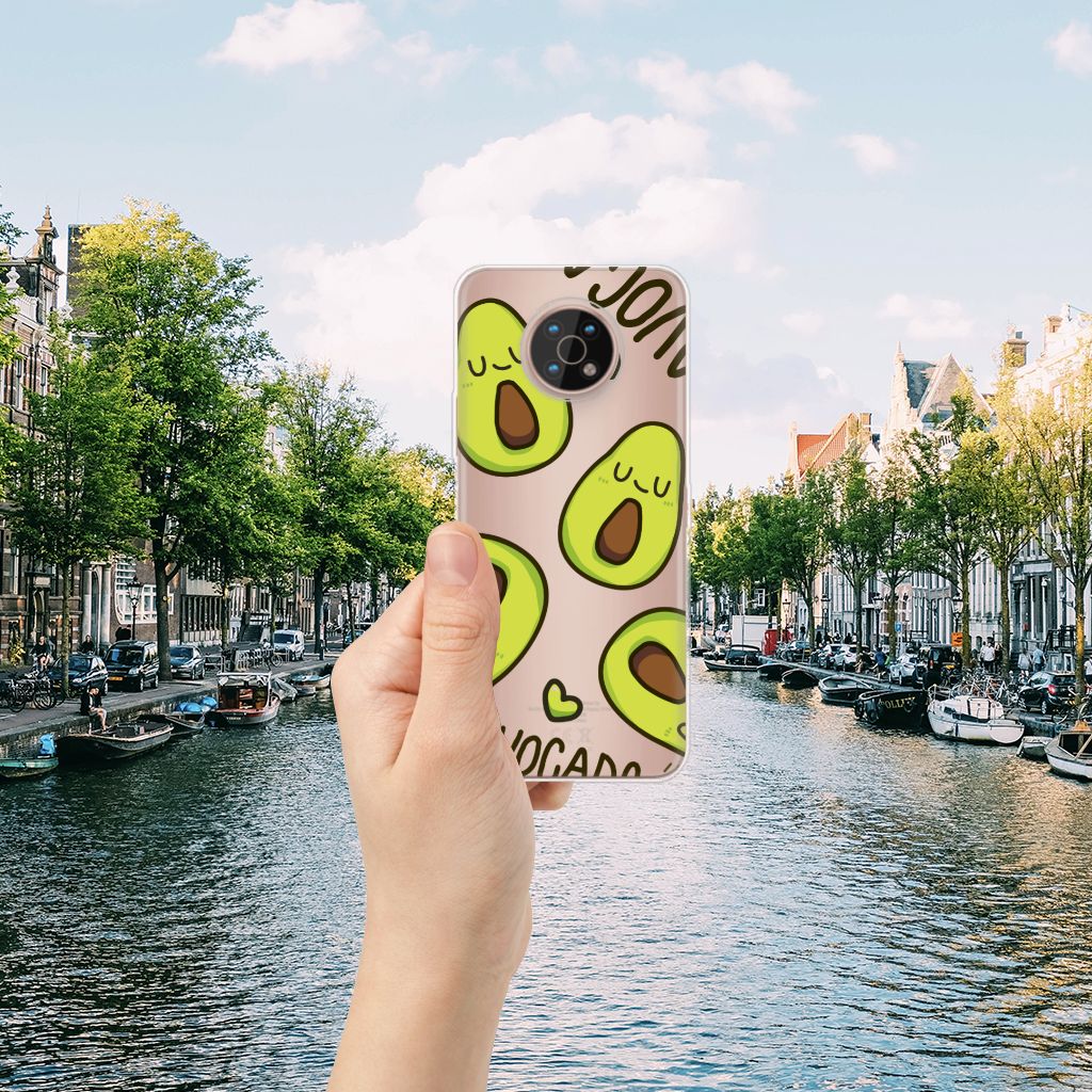 Nokia G50 Telefoonhoesje met Naam Avocado Singing B2C Telecom