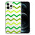 iPhone 12 Pro Max Doorzichtige Silicone Hoesje Zigzag Groen B2C Telecom