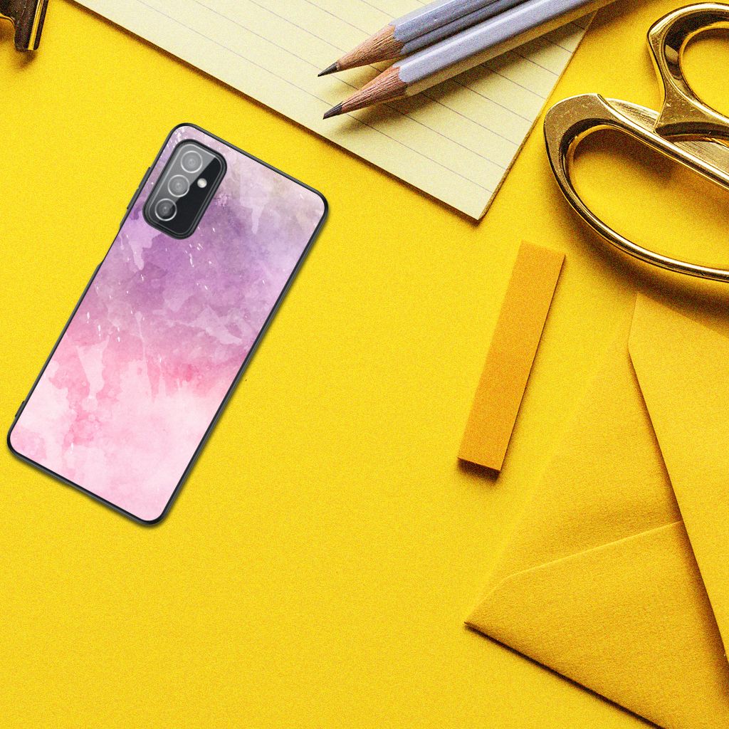 Kleurrijke Telefoonhoesje Samsung Galaxy M52 Pink Purple Paint B2C Telecom