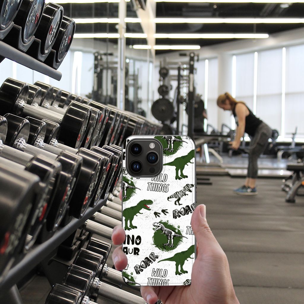 Dierenprint Telefoonhoesje voor iPhone 15 Pro Max Dinosaurus B2C Telecom