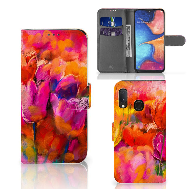 Hoesje Samsung Galaxy A20e Tulips