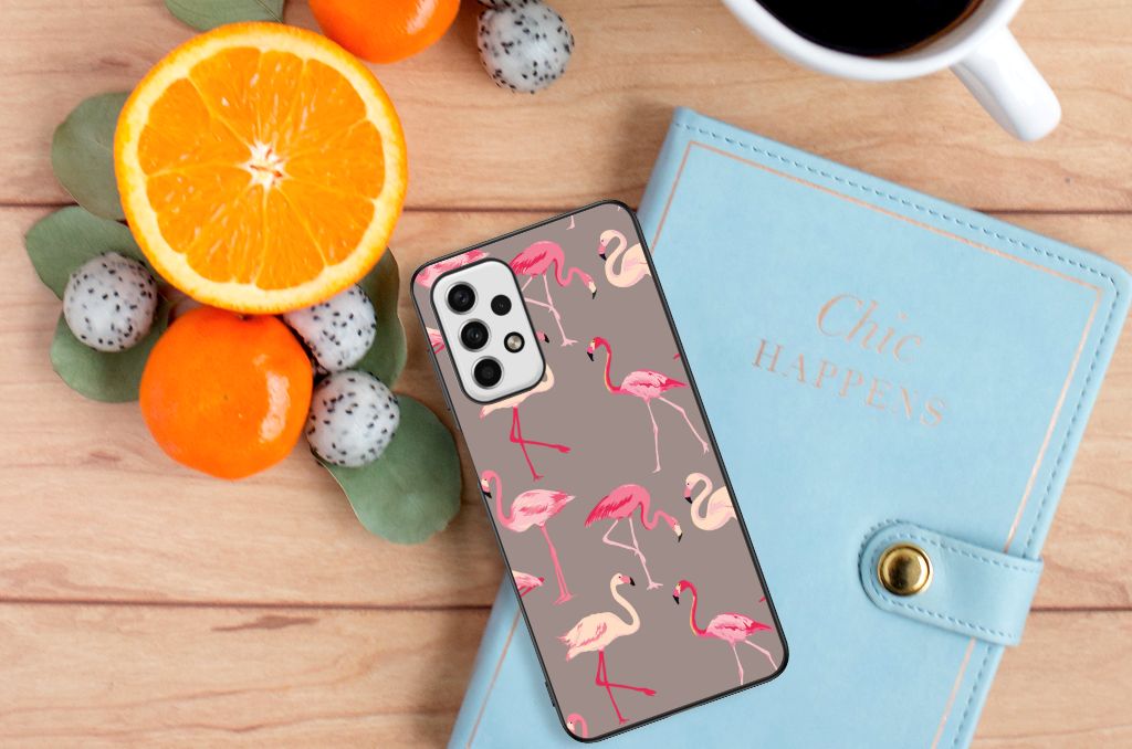 Samsung Galaxy A23 Dierenprint Telefoonhoesje Flamingo B2C Telecom