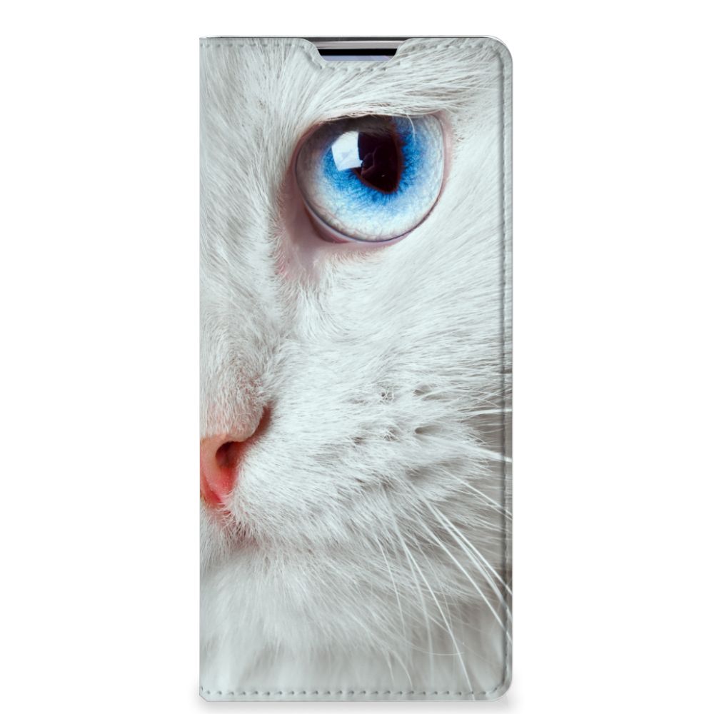 OPPO Find X3 Neo Hoesje maken Witte Kat - B2C Telecom
