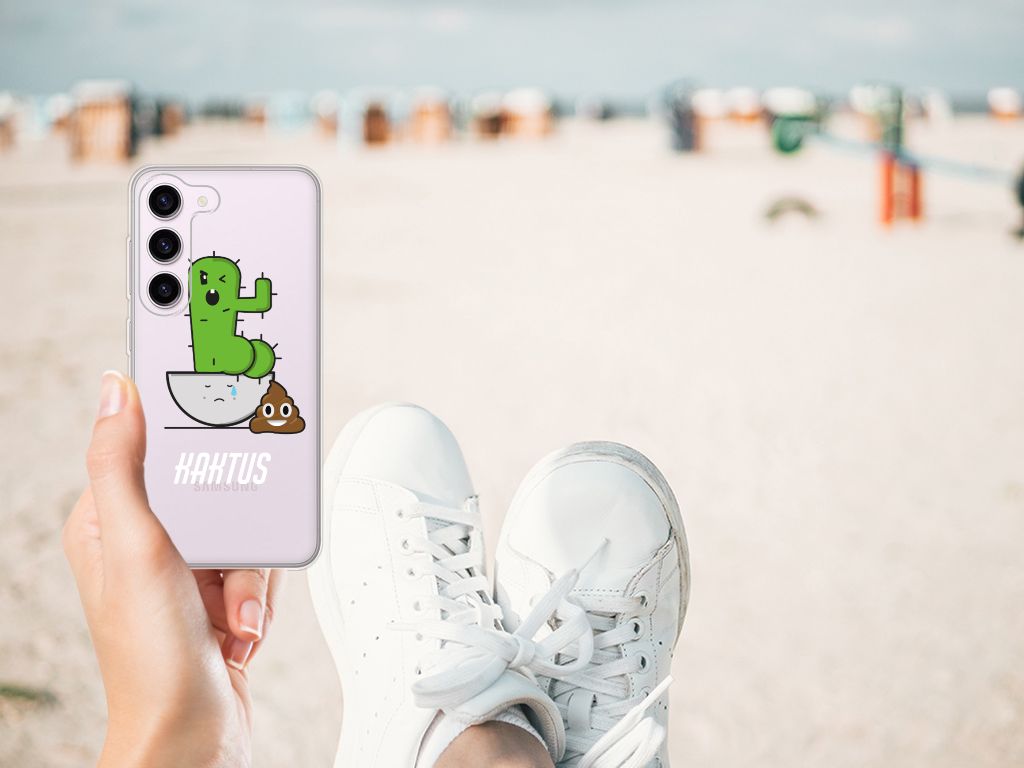 Samsung Galaxy S23 Telefoonhoesje met Naam Cactus Poo B2C Telecom