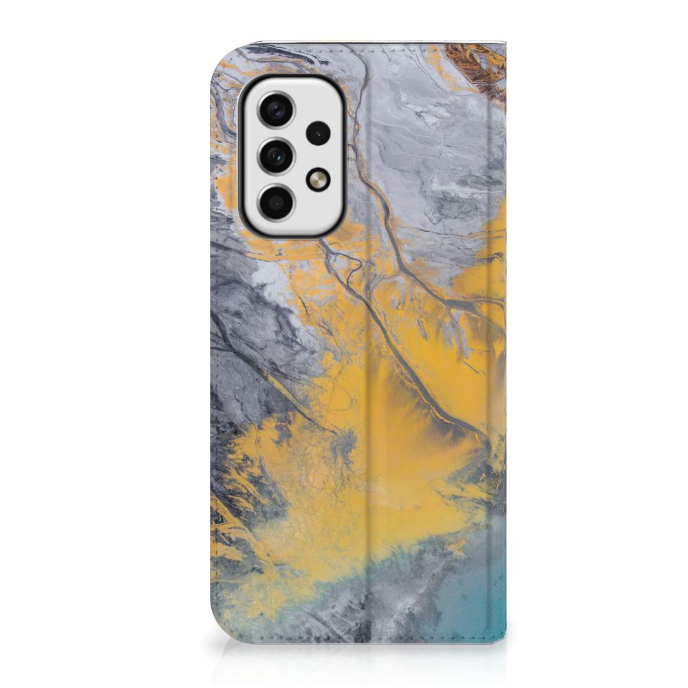 Samsung Galaxy A23 Standcase Marble Blue Gold - B2C Telecom