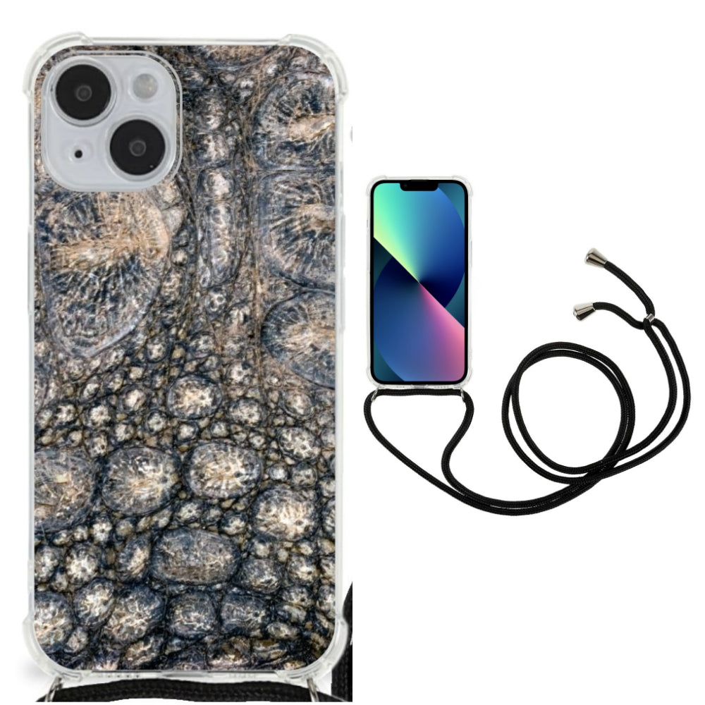 iPhone 14 Case Anti-shock Krokodillenprint