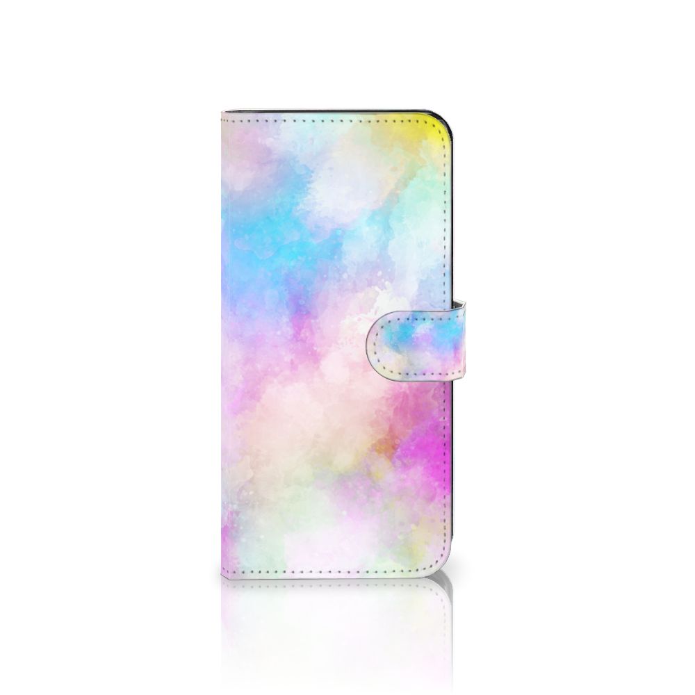 Hoesje Nokia G60 Watercolor Light in pastelkleuren met kunstzinnig ontwerp en pasjeshouder.