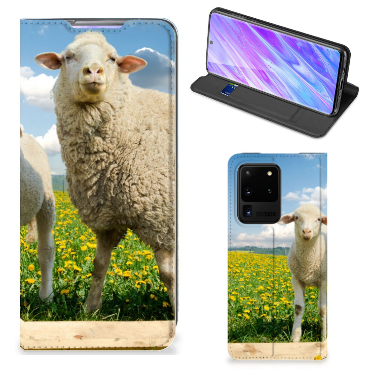 Samsung Galaxy S20 Ultra Hoesje maken Schaap en Lammetje - B2C Telecom