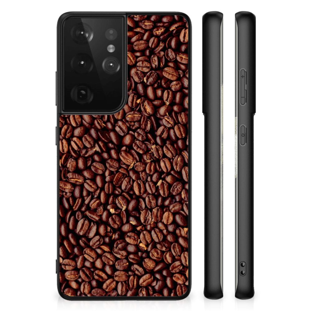 Samsung Galaxy S21 Ultra Back Cover Hoesje Koffiebonen B2C Telecom