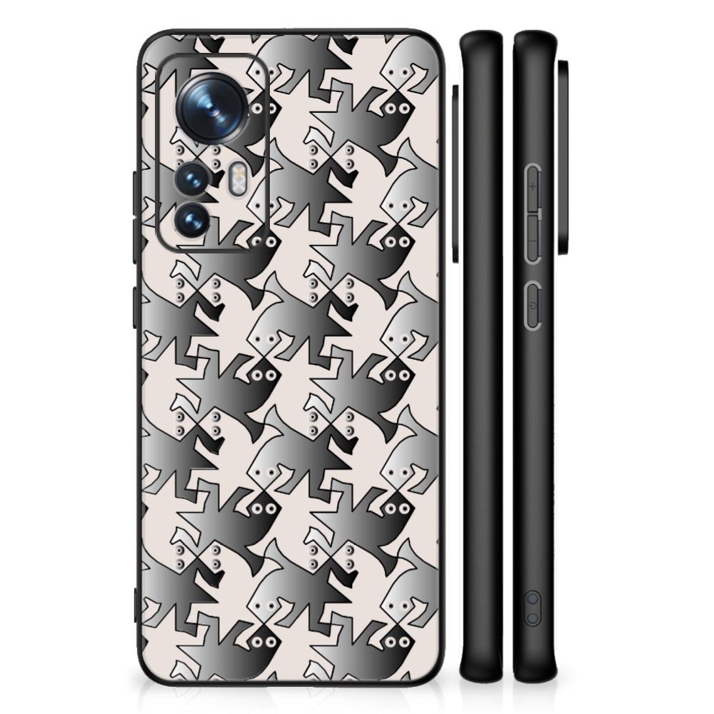 Xiaomi 12 | 12X Dierenprint Telefoonhoesje Salamander Grey B2C Telecom