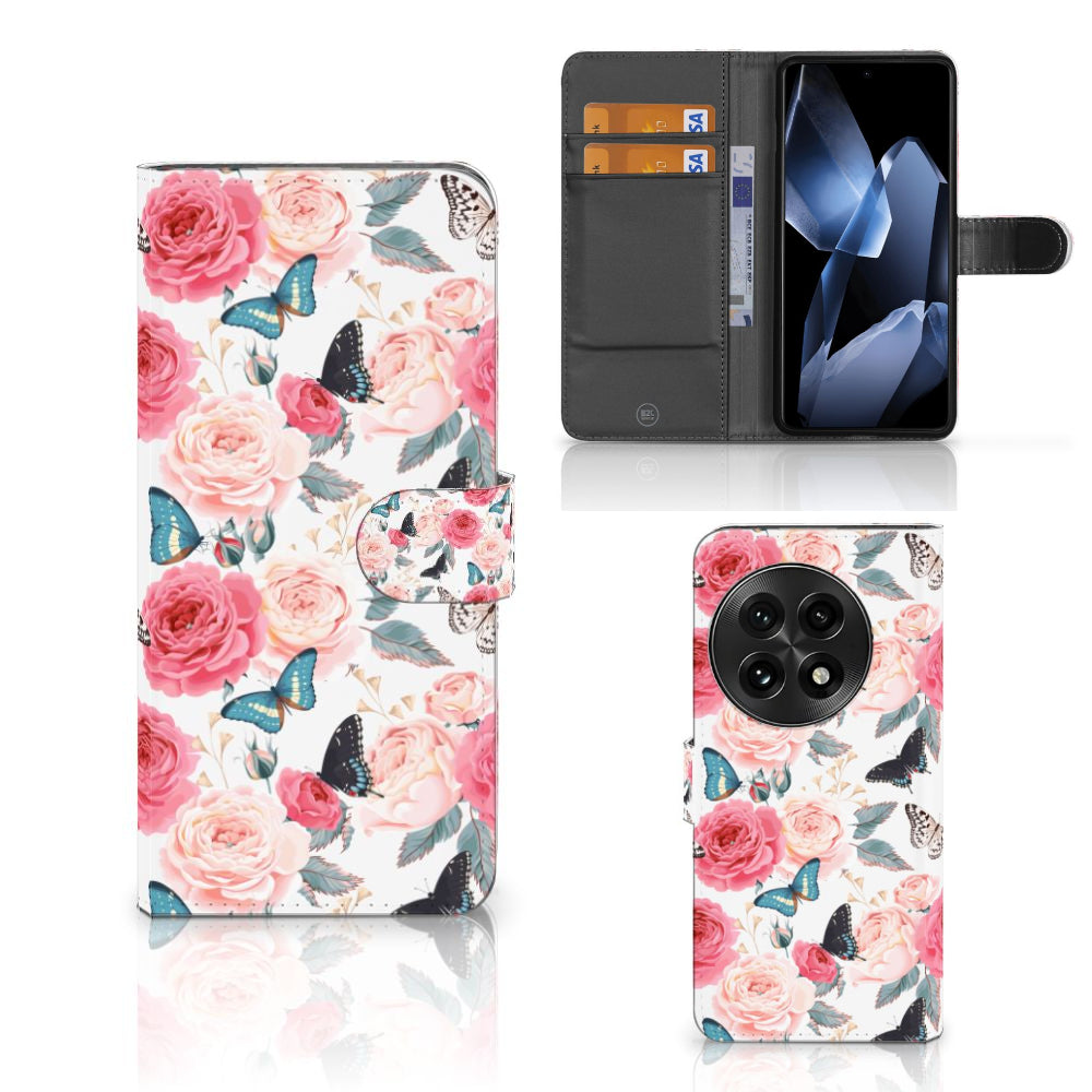 OnePlus 13 Hoesje Butterfly Roses