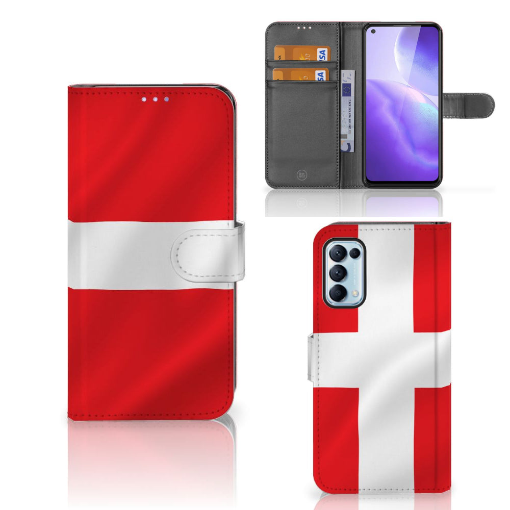 OPPO Find X3 Lite Bookstyle Case Denemarken
