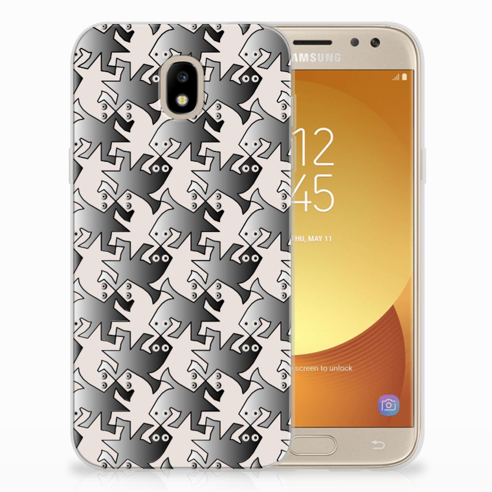 Samsung Galaxy J5 2017 TPU Hoesje Salamander Grey