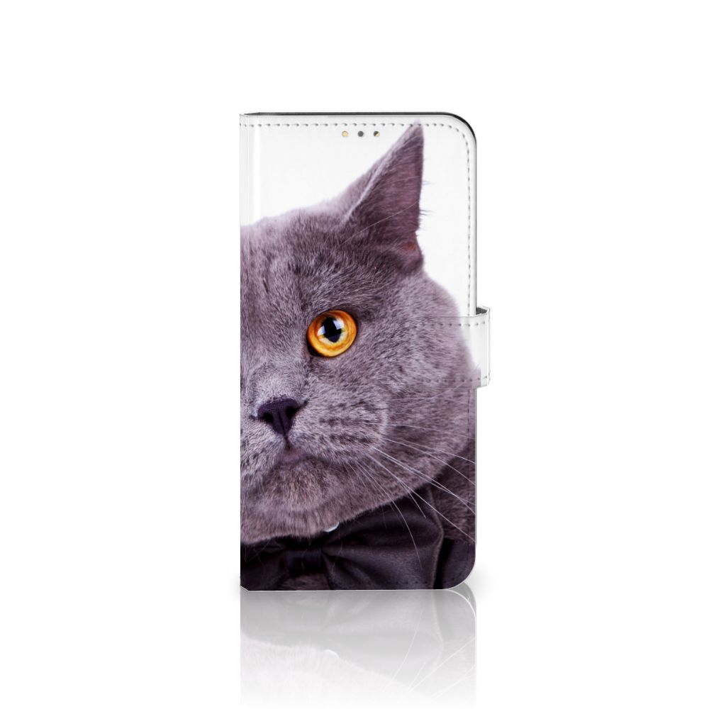 OPPO A15 Telefoonhoesje met Pasjes Kat