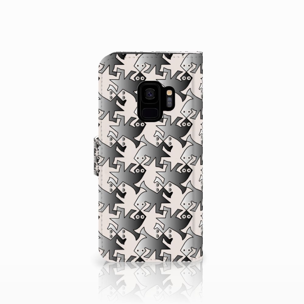 Samsung Galaxy S9 Telefoonhoesje met Pasjes Salamander Grey