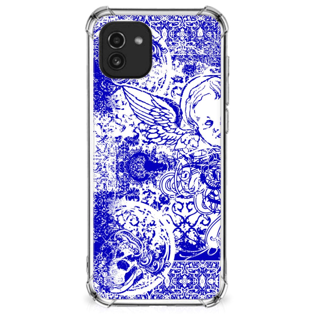 Extreme Case Samsung Galaxy A03 Angel Skull Blauw B2C Telecom