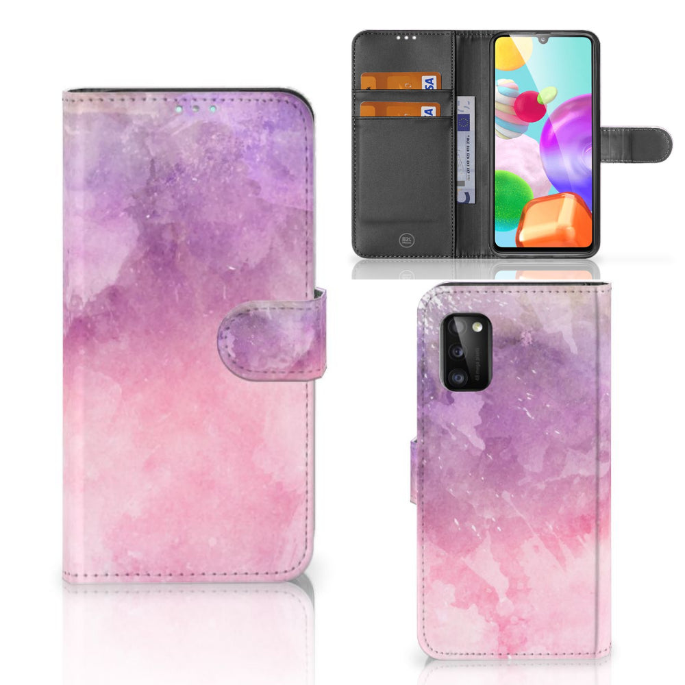 Hoesje Samsung Galaxy A41 Pink Purple Paint