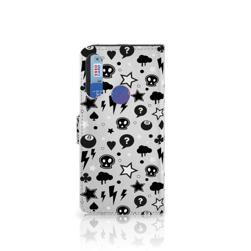 Telefoonhoesje met Naam Alcatel 1S 2020 Silver Punk