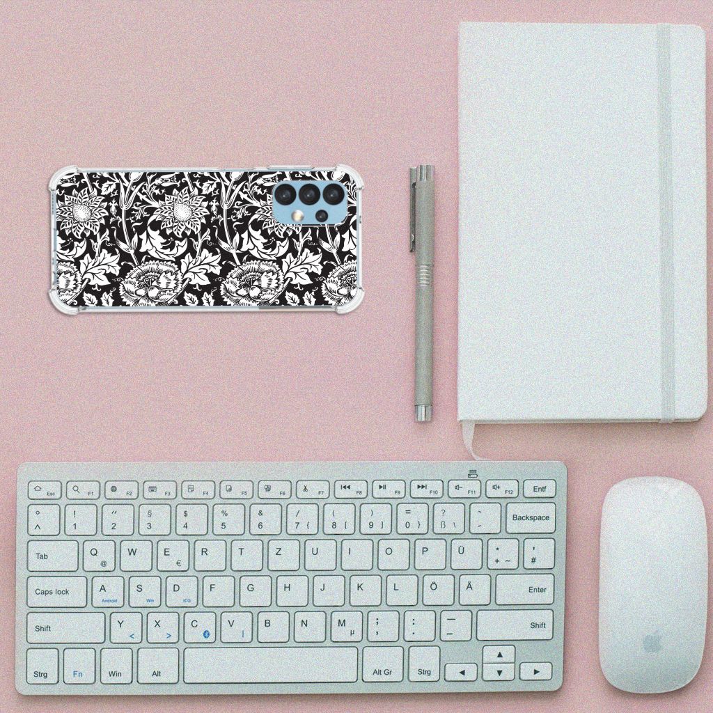 Samsung Galaxy A13 (4G) Case Black Flowers B2C Telecom