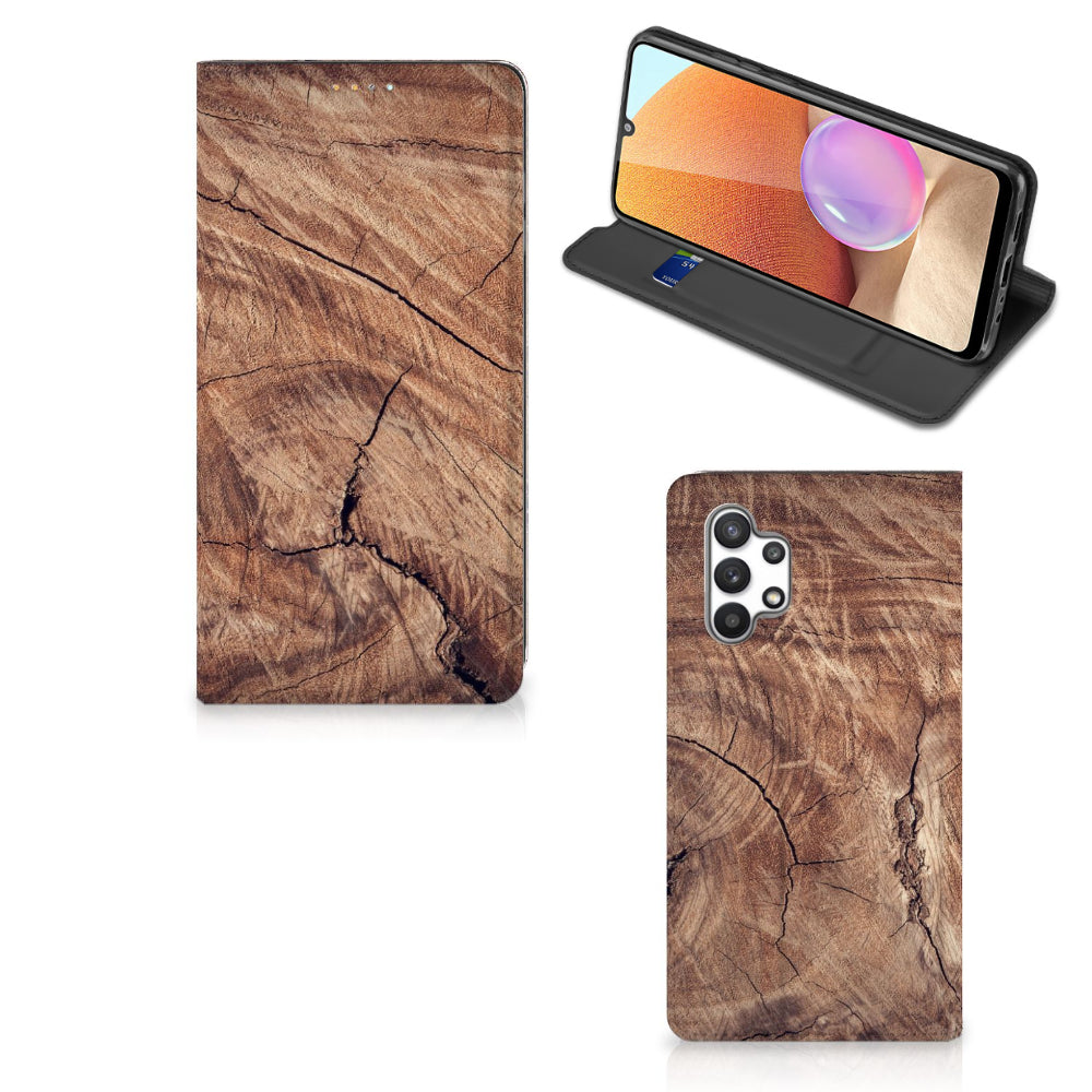 Samsung Galaxy A32 4G | A32 5G Enterprise Editie Book Wallet Case Tree Trunk