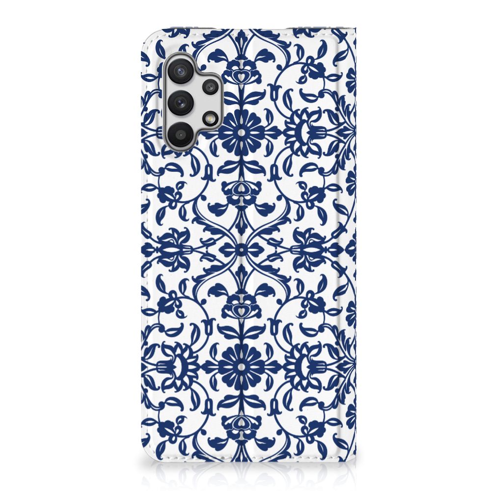 Samsung Galaxy A32 5G Smart Cover Flower Blue - B2C Telecom