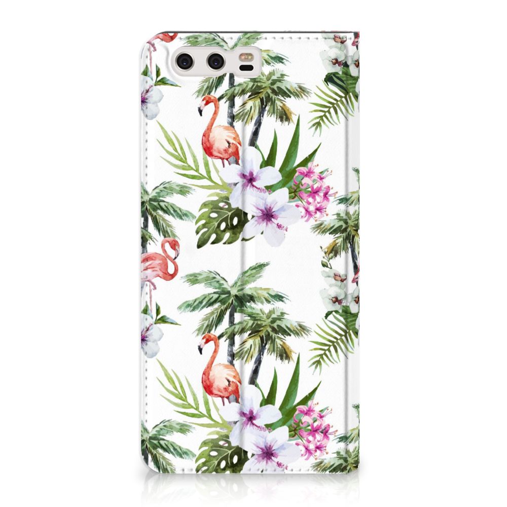 Huawei P10 Plus Hoesje maken Flamingo Palms