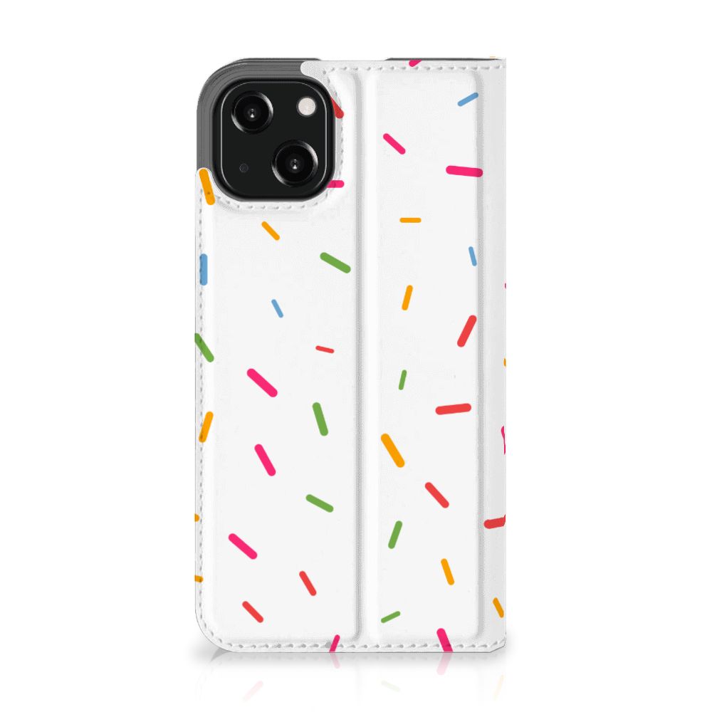 iPhone 13 Flip Style Cover Donut Roze