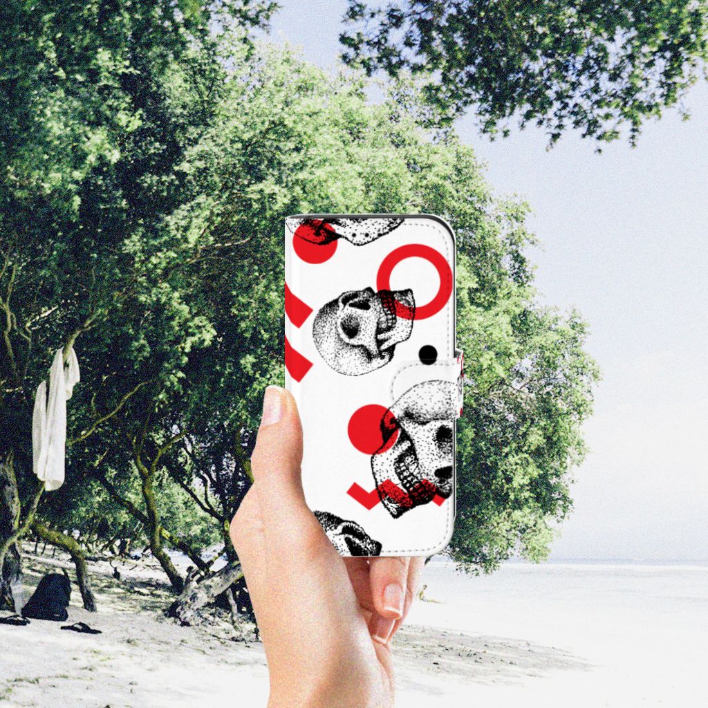 Telefoonhoesje met Naam Apple iPhone 11 Pro Skull Red