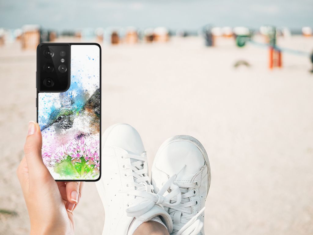 Kleurrijke Telefoonhoesje Samsung Galaxy S21 Ultra Vogel B2C Telecom