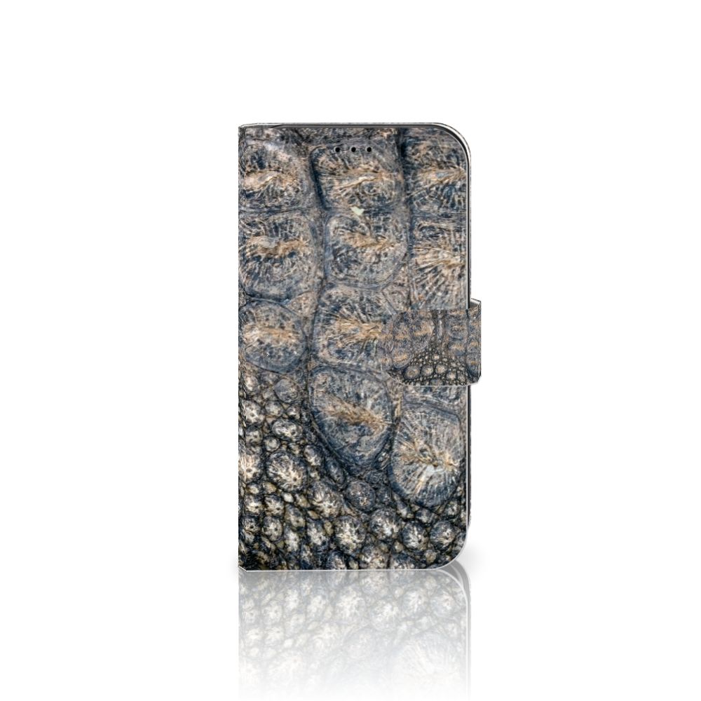 Apple iPhone 11 Telefoonhoesje met Pasjes Krokodillenprint