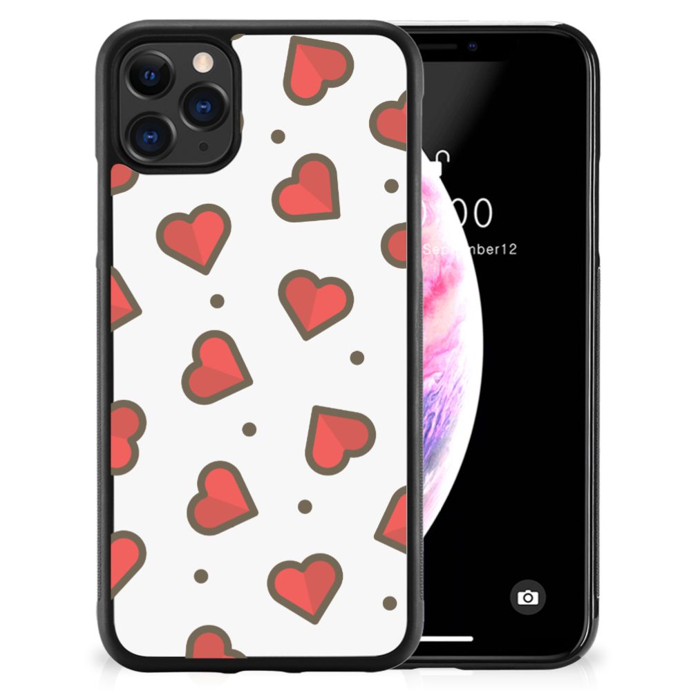 Apple iPhone 11 Pro Max Bumper Case Hearts B2C Telecom