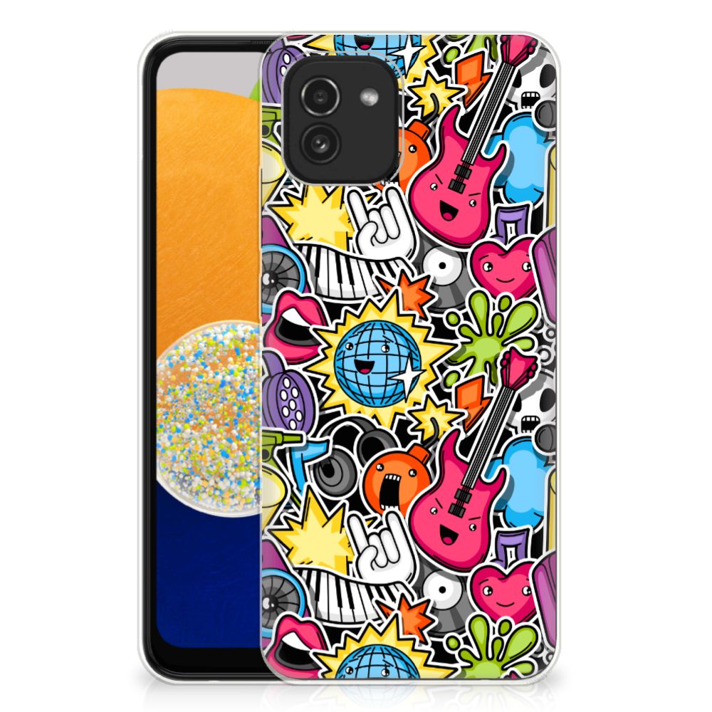Samsung Galaxy A03 Silicone Back Cover Punk Rock