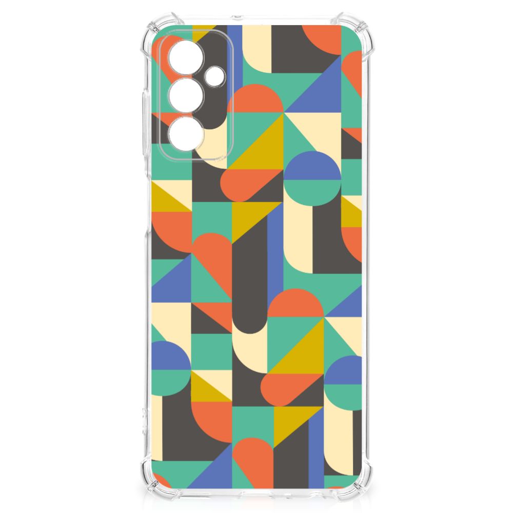 Samsung Galaxy M13 4G | M23 Doorzichtige Silicone Hoesje Funky Retro