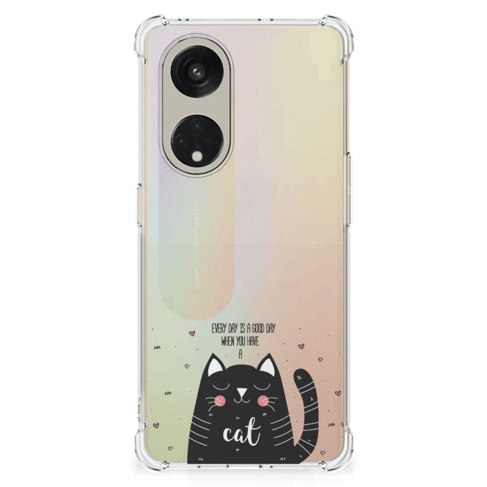 OPPO Reno8 T 5G Stevig Bumper Hoesje Cat Good Day B2C Telecom