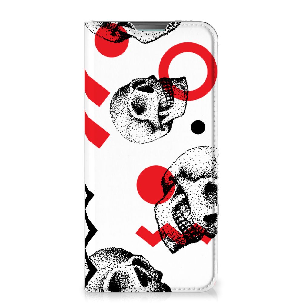 Mobiel BookCase Nokia 3.4 Skull Red - B2C Telecom