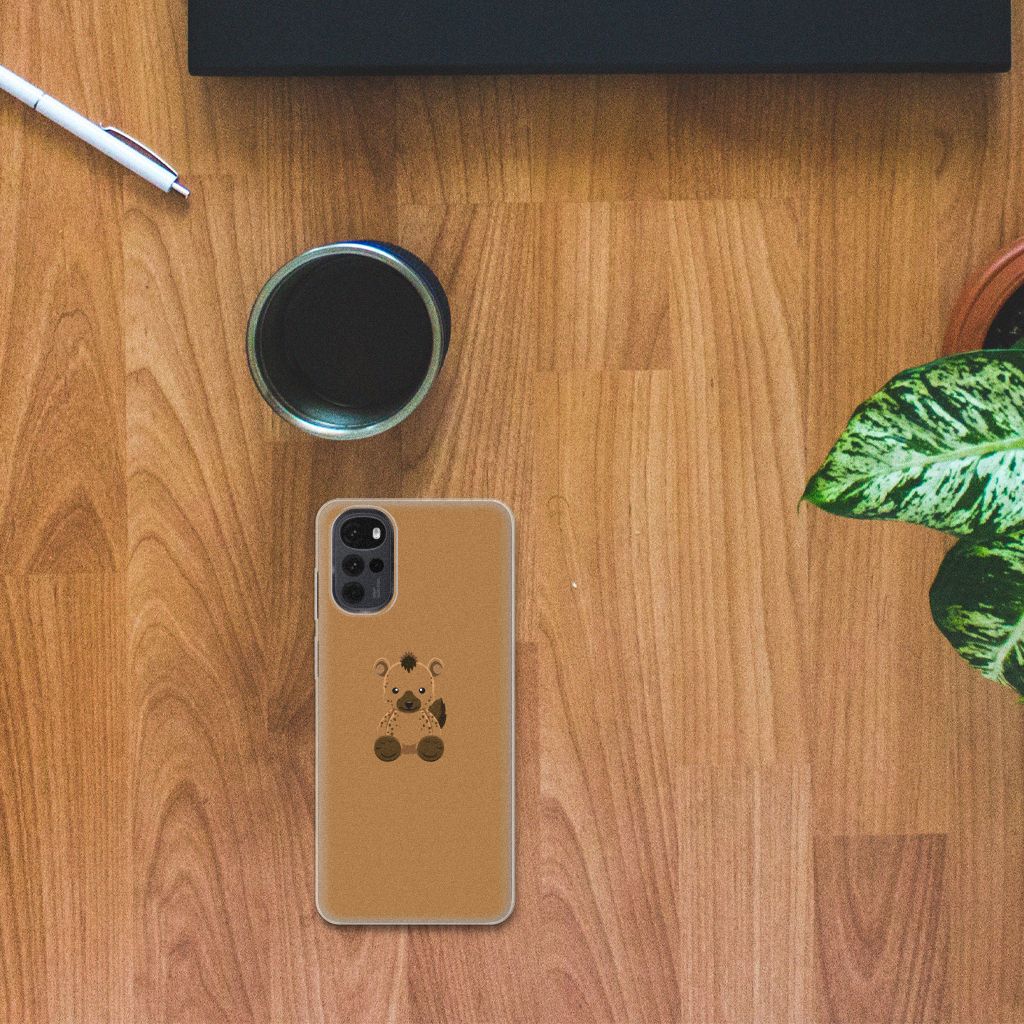 Motorola Moto G22 Telefoonhoesje met Naam Baby Hyena B2C Telecom