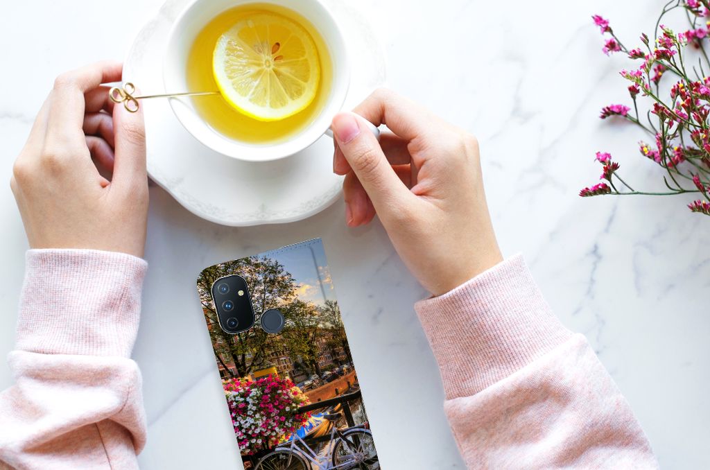 OnePlus Nord N100 Book Cover Amsterdamse Grachten - B2C Telecom