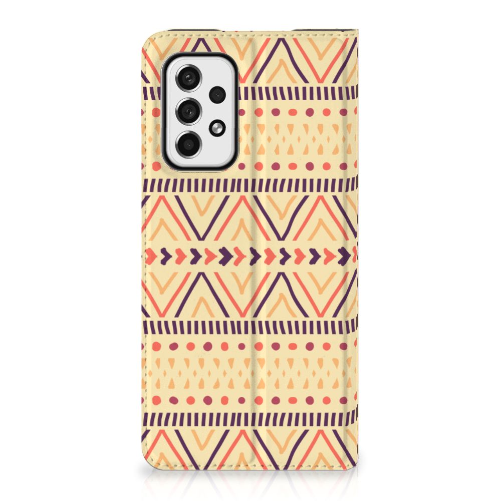 Samsung Galaxy A73 Hoesje met Magneet Aztec Yellow - B2C Telecom