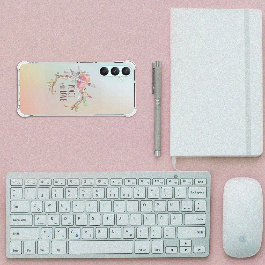 Samsung Galaxy A05s Stevig Bumper Hoesje Boho Text B2C Telecom
