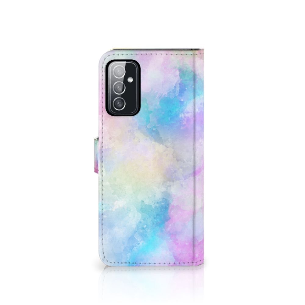 Hoesje Samsung Galaxy M52 Watercolor Light met pastelkleuren en unieke watercolor print.