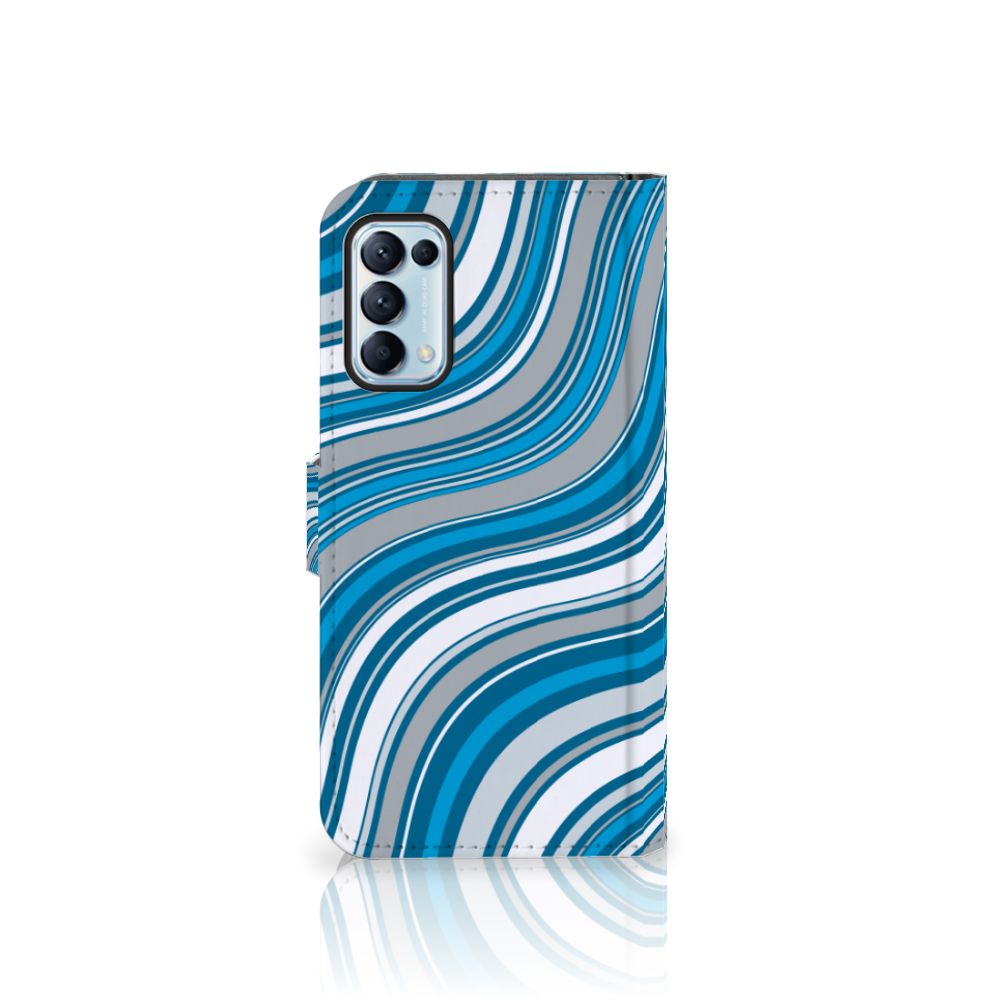 OPPO Find X3 Lite Telefoon Hoesje Waves Blue
