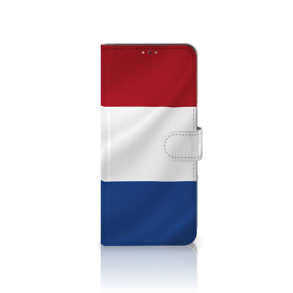 Samsung Galaxy A13 (4G) Bookstyle Case Nederlandse Vlag met artistiek ontwerp van de Nederlandse vlag.