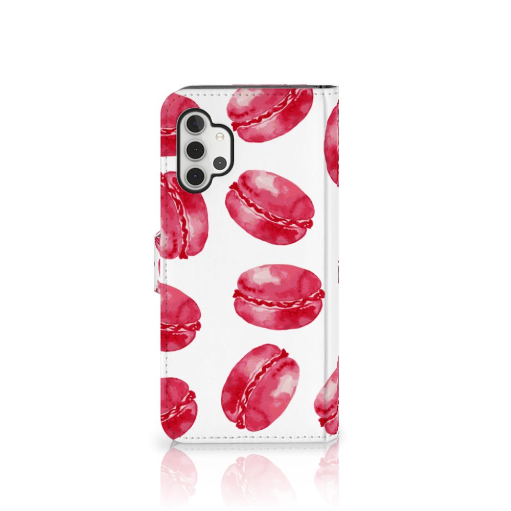 Samsung Galaxy A32 5G Book Cover Pink Macarons