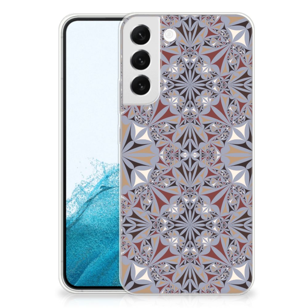 Samsung Galaxy S22 Plus TPU Siliconen Hoesje Flower Tiles